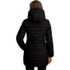 imageNautica Womens Stretch Puffer Jacket with Faux Fur Lined Hood  Wind ampamp WaterResistant Winter CoatBlack