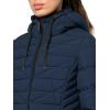 imageNautica Womens Stretch Puffer Jacket with Faux Fur Lined Hood  Wind ampamp WaterResistant Winter CoatDeep Blue