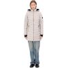 imageNautica Womens Stretch Puffer Jacket with Faux Fur Lined Hood  Wind ampamp WaterResistant Winter CoatLimestone
