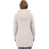 imageNautica Womens Stretch Puffer Jacket with Faux Fur Lined Hood  Wind ampamp WaterResistant Winter CoatLimestone