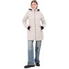 imageNautica Womens Stretch Puffer Jacket with Faux Fur Lined Hood  Wind ampamp WaterResistant Winter CoatLimestone