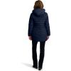 imageNautica Womens Stretch Puffer Jacket with Faux Fur Lined Hood  Wind ampamp WaterResistant Winter CoatNavy Seas