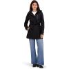 imageNautica womens Bonded Rain Jacket With Belt  Waterresistant Windresistant Transitional CoatBlack