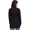 imageNautica womens Bonded Rain Jacket With Belt  Waterresistant Windresistant Transitional CoatBlack