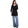 imageNautica womens Bonded Rain Jacket With Belt  Waterresistant Windresistant Transitional CoatBlack