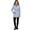 imageNautica womens Bonded Rain Jacket With Belt  Waterresistant Windresistant Transitional CoatBlue