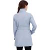 imageNautica womens Bonded Rain Jacket With Belt  Waterresistant Windresistant Transitional CoatBlue