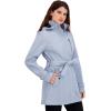 imageNautica womens Bonded Rain Jacket With Belt  Waterresistant Windresistant Transitional CoatBlue