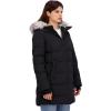imageNautica womens Heavyweight Puffer Jacket With Faux Fur Lined HoodBlack
