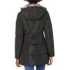 imageNautica womens Heavyweight Puffer Jacket With Faux Fur Lined HoodDeep Black