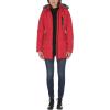 imageNautica womens Heavyweight Puffer Jacket With Faux Fur Lined HoodDeep Red