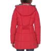 imageNautica womens Heavyweight Puffer Jacket With Faux Fur Lined HoodDeep Red