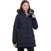 imageNautica womens Heavyweight Puffer Jacket With Faux Fur Lined HoodNavy Seas