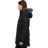 imageNautica womens Heavyweight Puffer Jacket With Faux Fur Lined HoodOnyx