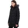 imageNautica womens Heavyweight Puffer Jacket With Faux Fur Lined HoodOnyx