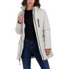 imageNautica womens Heavyweight Puffer Jacket With Faux Fur Lined HoodTrue Limestone