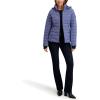 imageNautica womens Mechanical Stretch Puffer Jacketdetachable Faux Fur Hood ampamp Storm CuffsBlue