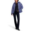 imageNautica womens Mechanical Stretch Puffer Jacketdetachable Faux Fur Hood ampamp Storm CuffsBlue