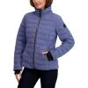 imageNautica womens Mechanical Stretch Puffer Jacketdetachable Faux Fur Hood ampamp Storm CuffsBlue