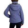 imageNautica womens Mechanical Stretch Puffer Jacketdetachable Faux Fur Hood ampamp Storm CuffsBlue