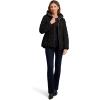 imageNautica womens Packable Stretch Puffer Jacket  Midweight Waterresistant Coat Adjustable HemBlack