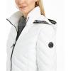 imageNautica womens Packable Stretch Puffer Jacket  Midweight Waterresistant Coat Adjustable HemWht