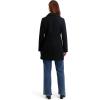 imageNautica womens Soft Faux Wool Peacoat long Winter Coat Doublebreasted Welt PocketsBlack