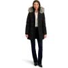 imageNautica womens Soft Mist Heavyweight Puffer Coat Winter Jacket With Detachable Faux Fur HoodBlack