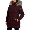 imageNautica womens Soft Mist Heavyweight Puffer Coat Winter Jacket With Detachable Faux Fur HoodChianti