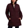 imageNautica womens Soft Mist Heavyweight Puffer Coat Winter Jacket With Detachable Faux Fur HoodChianti