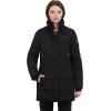 imageNautica womens Soft Mist Heavyweight Puffer Coat Winter Jacket With Detachable Faux Fur HoodOnyx