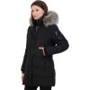 imageNautica womens Soft Mist Heavyweight Puffer Coat Winter Jacket With Detachable Faux Fur HoodOnyx