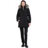 imageNautica womens Soft Mist Heavyweight Puffer Coat Winter Jacket With Detachable Faux Fur HoodOnyx