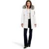 imageNautica womens Soft Mist Heavyweight Puffer Coat Winter Jacket With Detachable Faux Fur HoodSail White
