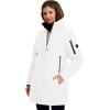 imageNautica womens Soft Mist Heavyweight Puffer Coat Winter Jacket With Detachable Faux Fur HoodSail White