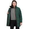 imageNautica womens Soft Mist Heavyweight Puffer Coat Winter Jacket With Detachable Faux Fur HoodVerde
