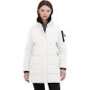 imageNautica womens Soft Mist Heavyweight Puffer Coat Winter Jacket With Detachable Faux Fur HoodWinter White