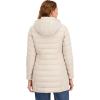 imageNautica womens Stretch Puffer Jacket Faux Fur Lined Hood Wind ampamp Waterresistant Winter CoatLimestone