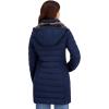 imageNautica womens Stretch Puffer Jacket Faux Fur Lined Hood Wind ampamp Waterresistant Winter CoatNavy Seas