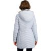 imageNautica womens Stretch Puffer Jacket Wind ampamp Waterresistant Winter Coat Faux Fur Lined HoodBlue