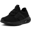 imageNautica Kids Athletic SlipOn Sneakers  Comfortable Bungee Running Shoes for Boys and Girls  Stylish and Supportive Footwear for Active Kids Big KidLittle KidToddlerBlack Monomavven