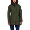 imageNautica Womens Stretch Puffer Jacket  Midweight Quilted Coat Detachable HoodOlive