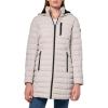 imageNautica Womens Stretch Puffer Jacket  Midweight Winter Coat Detachable Faux Fur Lined Hood Limestone Small