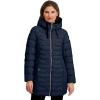 imageNautica Womens Stretch Puffer Jacket with Faux Fur Lined Hood  Wind ampamp WaterResistant Winter CoatNavy Seas