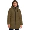 imageNautica Womens Stretch Puffer Jacket with Faux Fur Lined Hood  Wind ampamp WaterResistant Winter CoatOlive