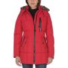 imageNautica womens Heavyweight Puffer Jacket With Faux Fur Lined HoodDeep Red