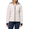 imageNautica womens Mechanical Stretch Puffer Jacketdetachable Faux Fur Hood ampamp Storm CuffsLimestone