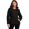 imageNautica womens Packable Stretch Puffer Jacket  Midweight Waterresistant Coat Adjustable HemBlack