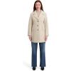 imageNautica womens Soft Faux Wool Peacoat long Winter Coat Doublebreasted Welt PocketsCream