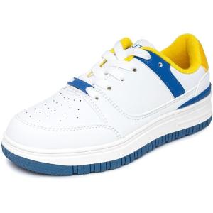 imageNautica Boys LowTop Sneakers Basketball Tennis Shoes for Kids Outdoor School Running Shoes  Sizes for Big KidLittle KidCobalt Yellowizzy